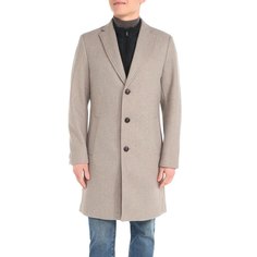 Пальто мужское Maison David ML8226 коричневое 3XL