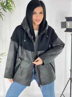 Куртка женская 7027 черная 58 RU No Brand