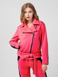 Куртка женская NoBrand 0222200409 розовая 46 RU