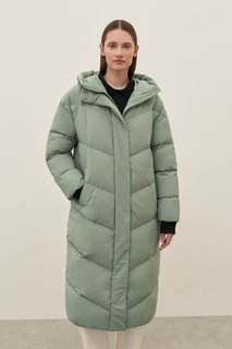 Пуховик-пальто женский Finn Flare FAD11097 зеленый XL