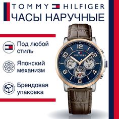 Наручные часы унисекс Tommy Hilfiger 1791290 коричневые