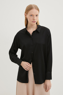 Рубашка женская Finn Flare FBE110185 черная XL
