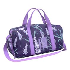 Дорожная сумка унисекс ErichKrause Lavender фиолетовая, 25х49х24 см