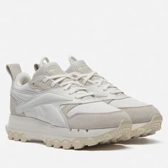 Женские кроссовки Reebok x Cardi B Classic Leather V2 бежевый, размер 37.5 EU