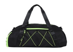Дорожная сумка женская Kari A77901 черная/светло-зеленая