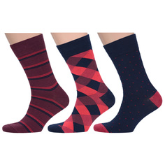 Комплект носков мужских MoscowSocksClub msk3-М34 разноцветных 25