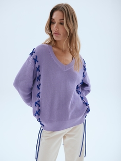 Пуловер женский Eleganzza ZZ-01005 фиолетовый S