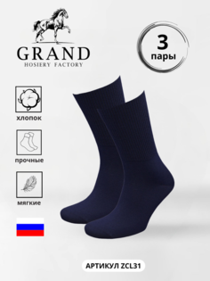 Комплект носков мужских Гранд ZCL31-3 синих 25-27, 3 пары