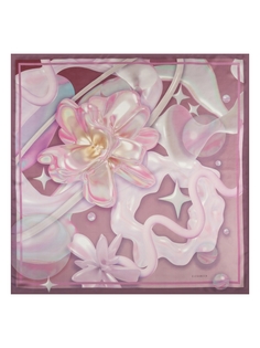 Платок женский Eleganzza E04-8313 розовый, 90х90 см
