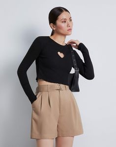Лонгслив женский Gloria Jeans GKT022154 черный XL (52-54)