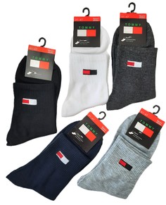 Комплект носков мужских Tommy Hilfiger TH001К разноцветных 41-47, 5 пар