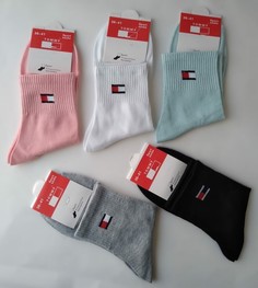 Комплект носков женских Tommy Hilfiger ТМ-002-Ж разноцветных 36-41, 5 пар