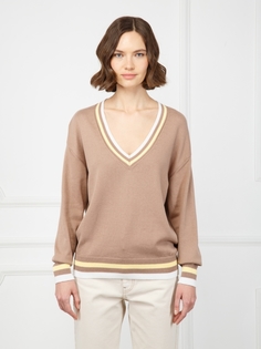 Пуловер женский Eleganzza ZZ-01006 коричневый S