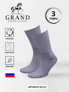 Комплект носков мужских Гранд ZCL31-3 серых 29-31, 3 пары