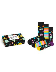 Комплект носков женских Happy Socks XBDA08 разноцветных 36-40, 3 пары