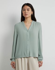 Блуза женская Gloria Jeans GWT003306 зеленая XS (38-40)