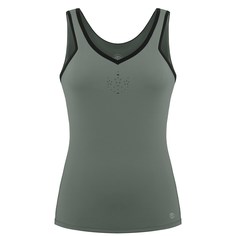 Poivre Blanc FRESH-UP TANK TOP Майка теннисная женский Хаки/Черный L