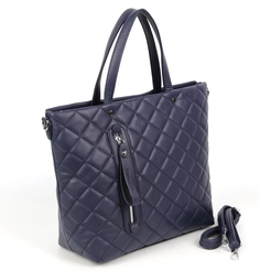 Женская стеганная сумка с ручками из эко кожи А9956-3 Блу Fuzi House