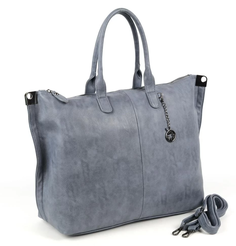 Женская сумка шоппер из эко кожи А-3841 Деним Блу (132545) Fuzi House