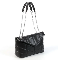 Женская стеганая сумка из эко кожи 6075 Блек (131571) Fuzi House