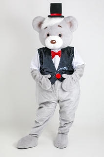 Ростовая кукла унисекс Медведь Mascot Costume Чар4 серая 44-52 RU