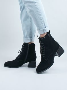 Ботильоны женские 365 V119-N244-4 черные 35 RU