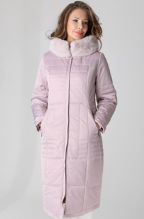 Пальто женское Бизнес Стиль 23402 розовое 48 RU