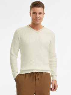 Пуловер мужской oodji 4L212181M белый XL
