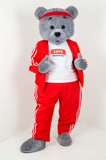 Ростовая кукла унисекс Медведь Mascot Costume Энд2 серая 44-52 RU