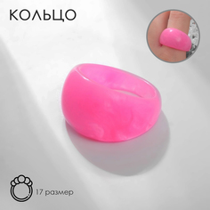 Кольцо из пластика р. 17 Queen Fair 9604063, без вставки