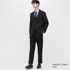 Брюки мужские UNIQLO 452545 синие S