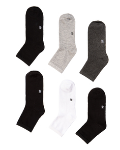 Комплект носков мужских HappyFox HFET3003 разноцветных 27-29, 6 пар