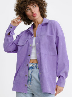 Рубашка женская HappyFox HFSL3914 фиолетовая one size