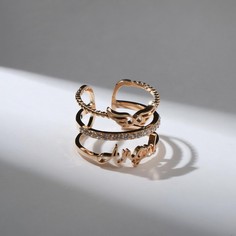 Кольцо из бижутерного сплава Queen Fair 7104904, стразы