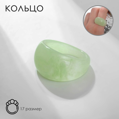 Кольцо из пластика р. 17 Queen Fair 9604062, без вставки