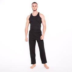 Брюки домашние мужские NoBrand 9519695 черные 56-58