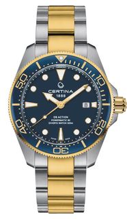 Наручные часы мужские CERTINA DS ACTION DIVER желтые/серебристые