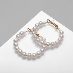 Серьги конго из бижутерного сплава Queen Fair 4441912, пластик