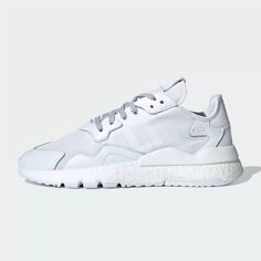 Кроссовки унисекс Adidas Nite Jogger белые 36 RU