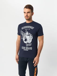 Футболка мужская Geographical Norway SW1273H-GNO синяя 2XL