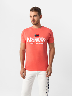 Футболка мужская Geographical Norway SW1296H-GNO, коралловый, M