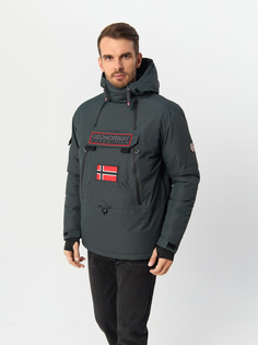 Парка мужская Geographical Norway WW5541H-GNO, с капюшоном, темно-серый, S