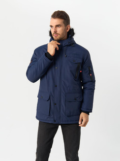 Парка мужская Geographical Norway RBMWC1509H-GN, с капюшоном, Navy, L