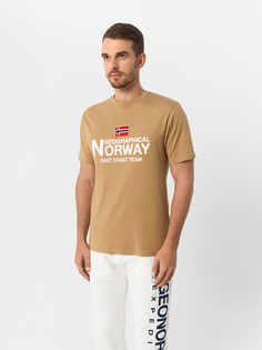 Футболка мужская Geographical Norway SW1296H-GNO, бежевый, M