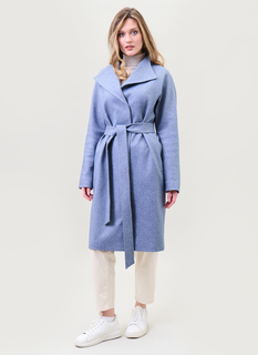Пальто женское Каляев 66009 синее 46 RU