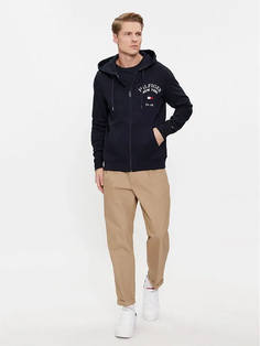 Толстовка мужская Tommy Hilfiger MW0MW33644, синяя-DW5, XXL