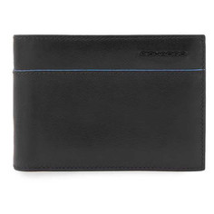 Портмоне мужское Piquadro Mens wallet with coin pocket, credit card черное