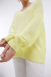 Пуловер женский Baon B1324033 желтый XL