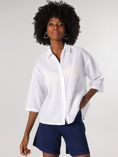 Рубашка женская COLINS CL1054205_Q1.V1 белая M