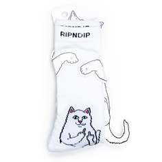 Носки унисекс Ripndip Lord Nermal белые one size